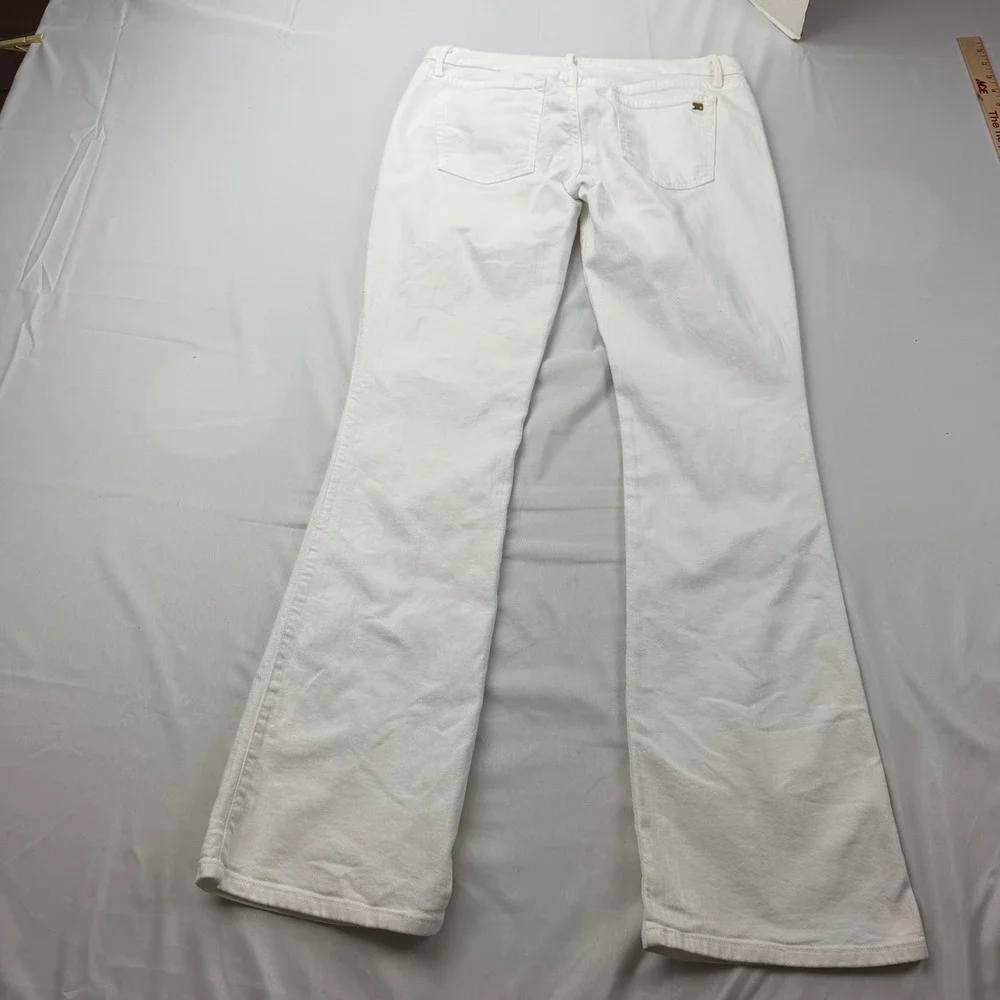 Joe's Jeans The Honey Jeans Women 31 White Curvy Flare Leg Low Rise Denim